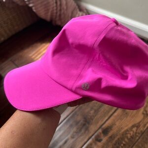 Lululemon Pow Pink fast and free running hat OS